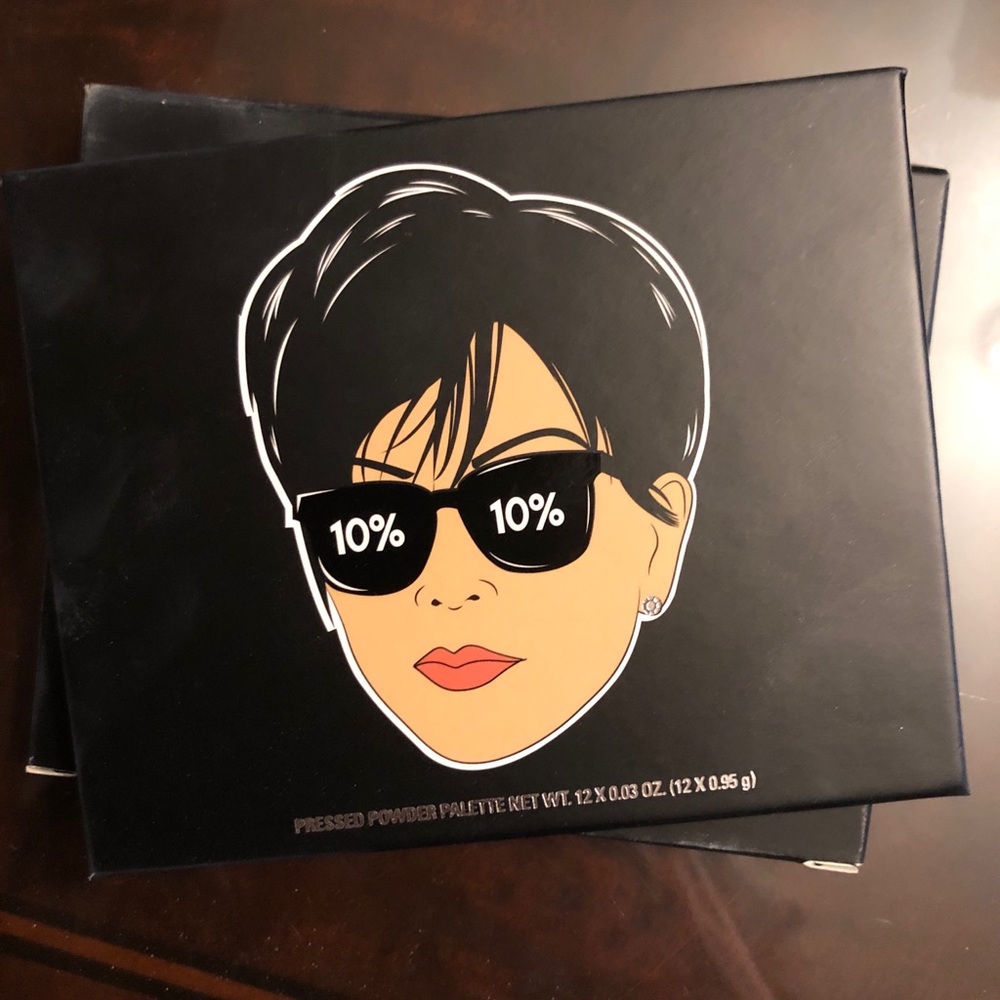 Kylie Jenner kris collection eyeshadow palette.